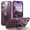 Claret, variant on Magnetic for iPhone 16 Plus Case [Compatible with Mag-safe] with Stand, [Military Grade Drop Protection] Shockproof Translucent Back Slim Protective