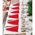 thumbnail image 3 of Kearding 20 piezas sombrero de Papá Noel de Navidad, soporte para cubiertos, juego de soportes de vajilla de Navidad a prueba de polvo , Barra de herramientas, 3 of 6