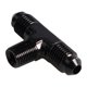 thumbnail image 1 of AN3 macho a 1/8 pulgadas NPT negro en T accesorio Premium 45 mm, 1 of 5