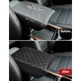 thumbnail image 6 of KBH Center Console Cover for Honda CRV 2017-2022, Leather Armrest Cover Lid Cushion Protector Interior Accessories, 6 of 7