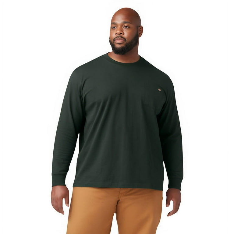 Dickies Men s and Big Men s Long Sleeve Heavyweight Pocket T Shirt Walmart