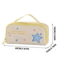thumbnail image 2 of YIMWNYI Star Multi-Layer Pencil Case, Large Capacity Handheld Stationery Bag, Portable Pen Organizer Pouch, Sturdy Fabric Desk Storage Tote, Versatile Cosmetic Travel Kit, 2 of 8