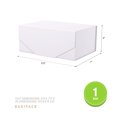 thumbnail image 5 of BAKIPACK Gift Box, 9x6.5x3.8 inches with Lid, White Reusable Collapsible Gift Box(No Magnetic, No stickers, Matte), 5 of 7