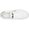 thumbnail image 5 of Women's GUESS Loven Quilted Lace-Up Casual Low Top Sneakers (White, 6), 5 of 8
