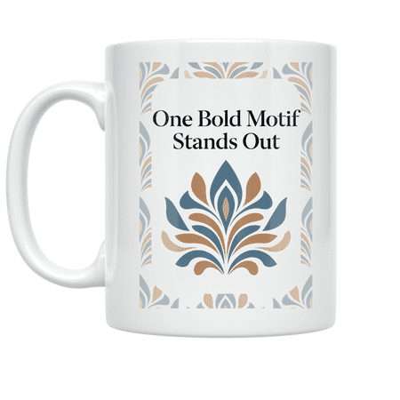 One Bold Motif Stands Out - Design Enthusiast - 11 oz Ceramic Coffee Mug