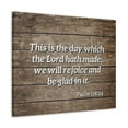 thumbnail image 2 of Scripture Walls Psalm 118:24 Rejoice And Be Glad Bible Verse Canvas Christian Wall Art Ready to Hang Unframed, 2 of 17