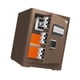 thumbnail image 4 of Caja de seguridad con cerradura de combinación resistente, caja de acero para viajar, dinero, joyas Marrón, 4 of 9