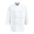 thumbnail image 1 of Chef Designs - Chaqueta de chef con botones de ocho perlas para hombre, blanco, 2X-Large Diseños de chef  0403, 1 of 1