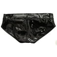 thumbnail image 6 of Women Faux Leather Skinny Shorts Raves Dance Parties Bottoms Low Waist Shining Glossy Wetlook Booty Shorts Hot Pant, 6 of 9