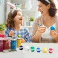 thumbnail image 3 of Aooww Easter Eggs Painting Kit Arts and Crafts Paint Your Own Eggs Coloring Decorating Kits DIY Gifts with Dye Paints Brush for Easter Basket Stuffers Creativity Activities,B, 3 of 6