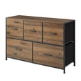 thumbnail image 3 of Mainstays 5 Drawer 40" Wide Fabric Storage Dresser for Bedroom, Brown, 3 of 8