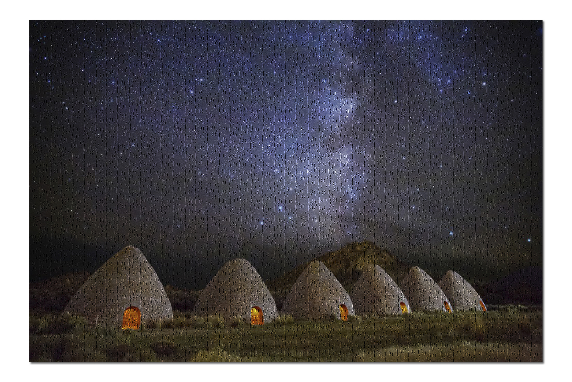 Ward Charcoal Ovens State Park, Nevada Milky Way over Charcoal Ovens