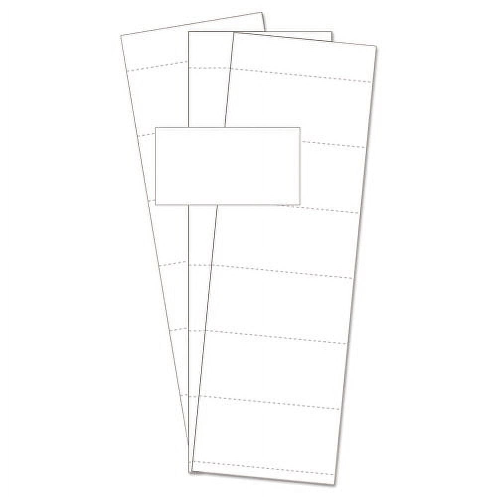 Bi-Silque Visual Communication Products FM1513 Data Card Replacement- 3 in.w x 1.75 in.h- White- 500-PK