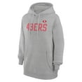thumbnail image 2 of Women's G-III 4Her by Carl Banks  Heather Gray San Francisco 49ers Dot Print Pullover Hoodie, 2 of 3