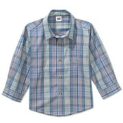 George Baby - Woven Button-Front, Long-Sleeved Shirt - Infant Boy