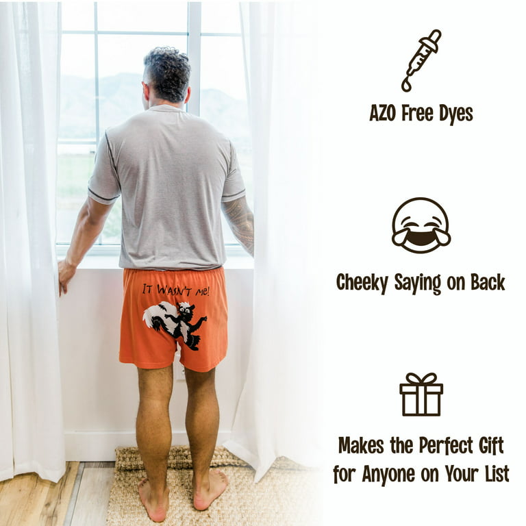 LazyOne Funny Animal Boxers, Fly Fishing, Humorous Underwear, Gag Gifts for  Men (Large)