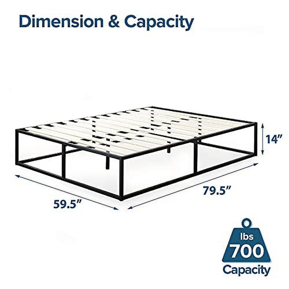 Zinus Joseph 14" Metal Platform Bed Frame, Queen