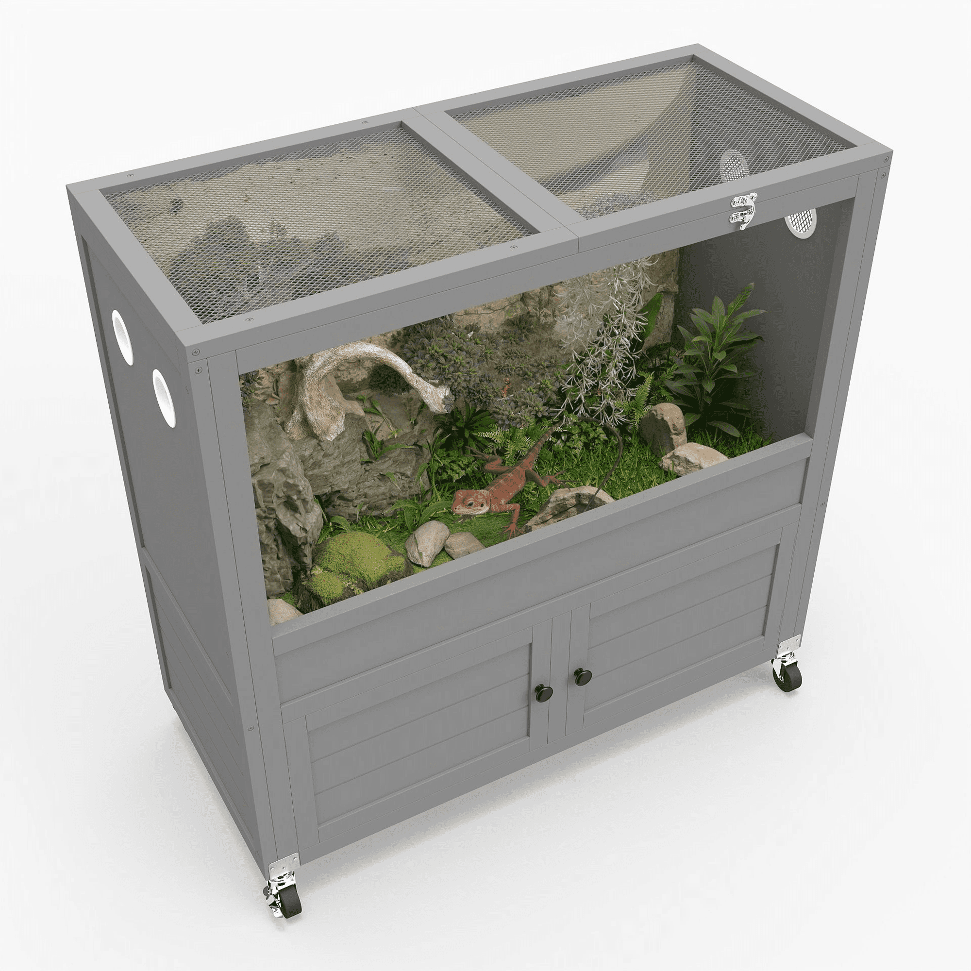 Zoo Med 20 Gallon ReptiHabitat™ Leopard Gecko Kit - Walmart.com