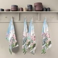 thumbnail image 5 of Kitchen Towels Paris Tower Flowers Garden Pattern Cleaning Towel Absorbent Hand Towels Tea Towels for Home Restaurant Dish Clean 28" x 18", 6PCS, 5 of 7