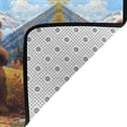 thumbnail image 4 of Shaggy Area Rug, Snowy Mountain Photography Bear Rugs for Living Room Bedroom Non Slip Door Mat Indoor Carpet Machine Washable Nursery Home Decor Floor Mats for Entryway 60x39in, 4 of 5