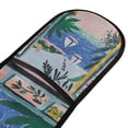 thumbnail image 4 of Yayeee Double Oven Mitt Kitchen Heat Resistant Baking 35" x7" Quilted Glove, Pink Seaside, 4 of 6