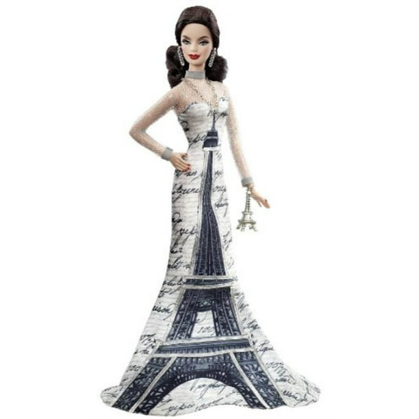 respirar Ciudadano calor Barbie Collector Dolls of the World Eiffel Tower Doll - Walmart.com