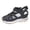 A-Black11, variant on Womens Fisherman Sandals Chic Sturdy Airy Closed Toe Dual Hook Loop Soft Padded Footbed Woven Cutout Sandals Summer Walking Sandals