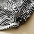 thumbnail image 6 of Women's Linen Tank Tops Sleeveless Striped Button Down Shirts Curved Hem Loose Fit Casual Beach Summer Blouses (XL, Black), 6 of 6