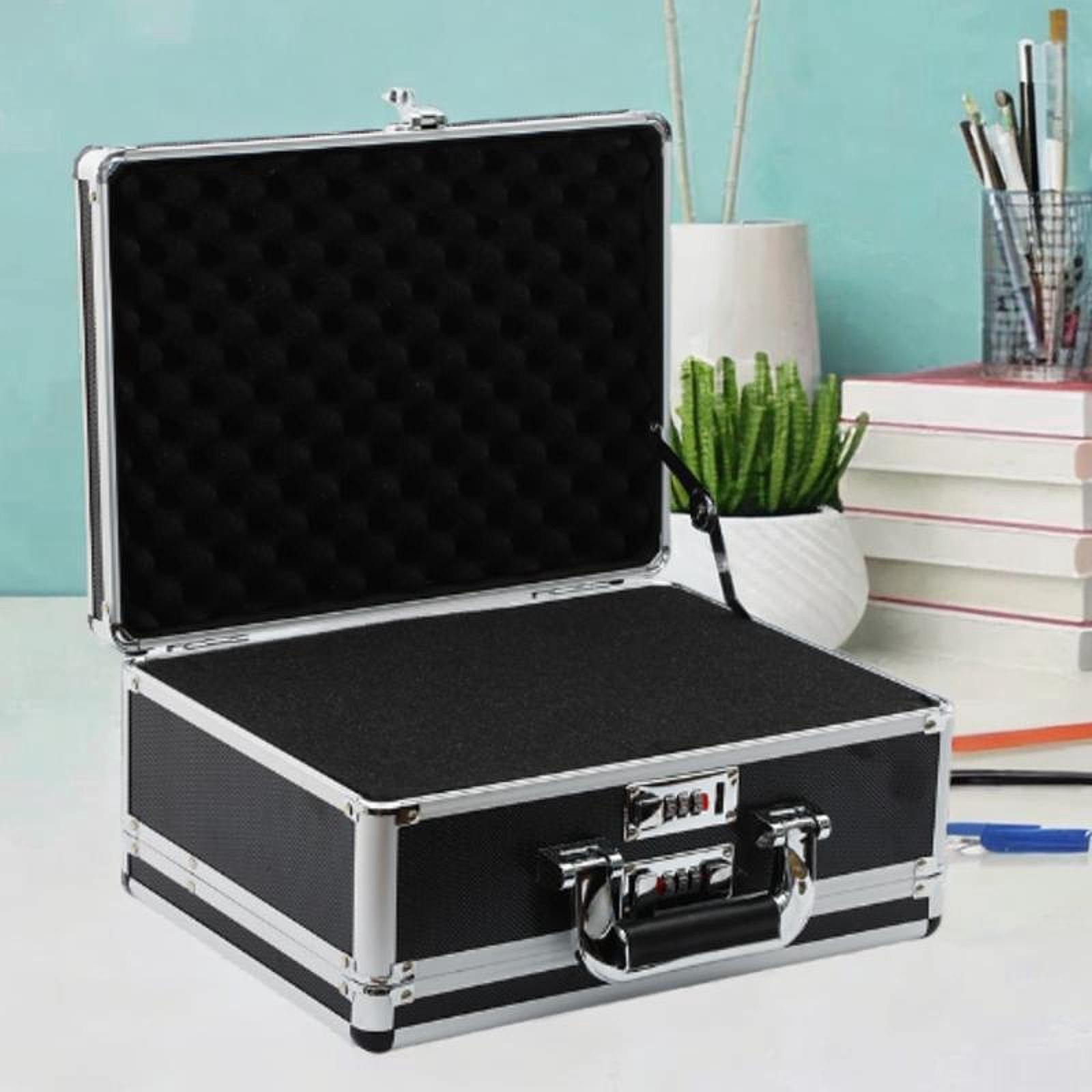 Bothyi Aluminum Alloy Case Password Briefcase Lockable Box Secure for Business Home