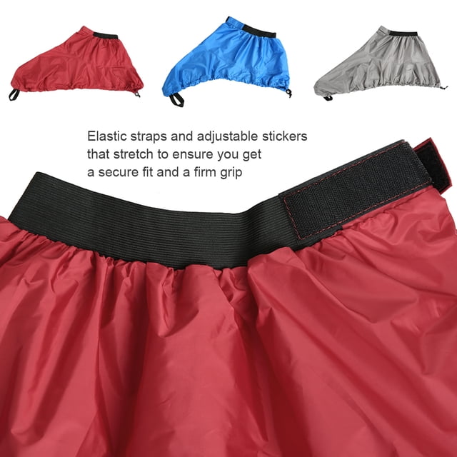 Jupe de Pulvérisation de Kayak Réglable, Imperméable et Antipoussière, Portable, Couvre-Pont de Cockpit, Couvre-Pont de Trappe, Accessoire de Kayak, Sports Nautiques de Plein Air, Canotage, Gris m
