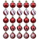 thumbnail image 1 of Adornos navideños, adornos navideños, regalos navideños, adornos navideños, adornos para árboles, 25 bolas navideñas irrompibles rojas y blancas, juego de colgantes, 1 of 8
