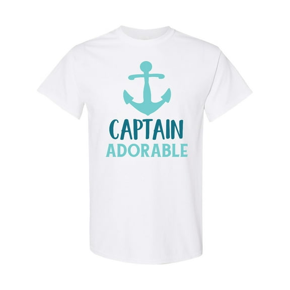 Inktastic Captain Adorable, Boat Anchor, Sailor, Sailing T-Shirt