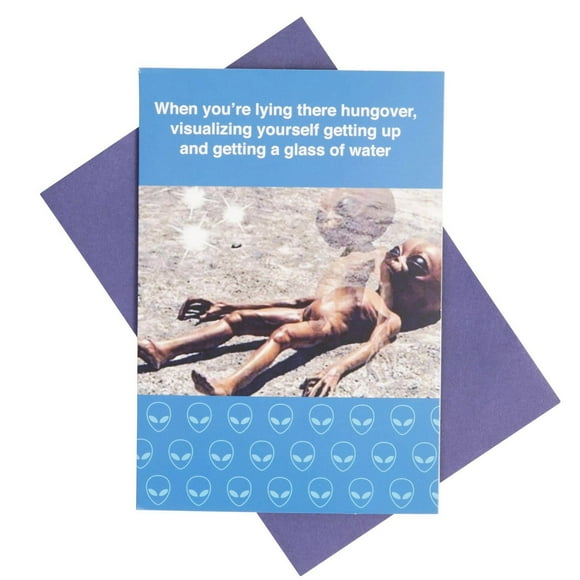 What Do You Meme?® Celebrate Card (Ascending Alien)