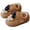 Coffee, variant on Dakaela 1-10T Toddler House Slippers Boys Girls Funny Indoor Plush Fuzzy Home Shoes Kids Baby Winter Warm Walking Shoes Socks Brown