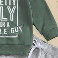 thumbnail image 5 of TOWED22 Infant Toddler Baby Boy Clothes 2-Piece Long Sleeve Sweatshirt Tops Pocket Joggers Pants Cartoon Graphic Fall Winter Outfits Clothing(Green,6-12 M), 5 of 7