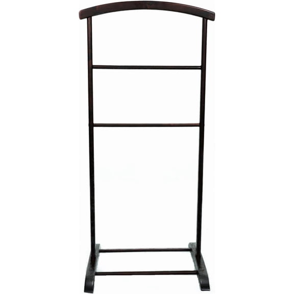 Deluxe Hardwood Clothes Valet Stand (Red Mahogany)