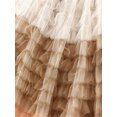 thumbnail image 3 of Txlixc Falda de Busto Largo de Malla para Mujer, Falda de Media Capa de Dobladillo Ancho de Cintura Elástica de Color Degradado de Estilo Ocio de Primavera Verano para Mujer Txlixc Moda, 3 of 6
