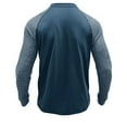 thumbnail image 5 of Hinvhai Men's Henley Knit Sweater Long Sleeve Soft Pullover Shirt with Chest Pocket Light Blue 8(XL), 5 of 7