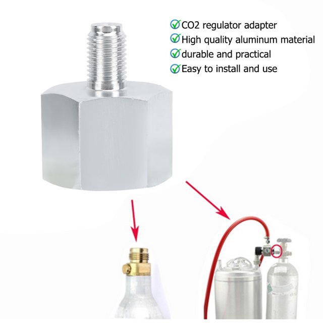 Conector regulador Aluminio CO2 Regulador Adaptador Conector Accesorios de montaje para cerveza casera Anggrek Otros