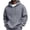 #Gray_008, variant on Domuza Men's Hoodie Sweatshirt Pullover Soft Fleece Drawstring Long Sleeve Athletic Sweat Shirt With Kangaroo Pockets