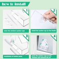 thumbnail image 4 of Window Bird Feeder 2 Pack, Bird House for Outside with 2 Rod, Small Acrylic Window Bird Feeder with Strong Suction Cups and Drain Holes 5.9 * 2.4 * 5.9 inch, 4 of 7