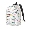 thumbnail image 1 of Disketp Happy Graduation print Canvas Backpack Lightweight Travel Daypack Student Rucksack Laptop Backpack-Medium, 1 of 5