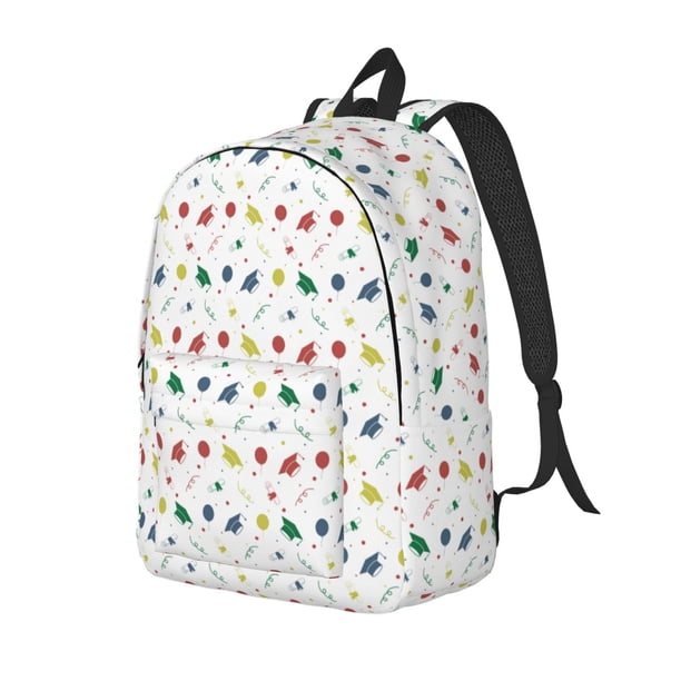 Fotbe Happy Graduation Mochila de Lona con Estampado, Mochila Duradera, Mochila Versátil de Alta Calidad, Mochila Compacta Vintage-Small