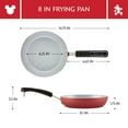 thumbnail image 6 of Farberware Disney Bon Voyage 8 Inch Ceramic Nonstick Frying Pan, Dishwasher Safe, Red, 6 of 15