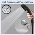 thumbnail image 6 of High Pressure Shower Head with Pause Button, 3 Spray Modes Shower Head for RV Camper, Water Saving On Off Shower, Handheld Shower Head with Hose and Holder (Oil-Rubbed Bronze), 6 of 6