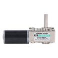 thumbnail image 1 of DC Geared Motor Small 18W Large Torsion Reversible Turbine Worm Speed Reduction Motor with Self Locking DC12V 0‑100RPM Per Minute, 1 of 4