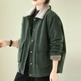 thumbnail image 3 of MELDVDIB Womens Fuzzy Fleece Jackets Turn Down Collar Button-Front Oversized Coat with Pockets Warm Casual Outerwear for Daily Wear, 3 of 8