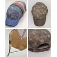 thumbnail image 4 of NYFASHION101 Distressed Look Cotton Blend Precurved Baseball Cap Hat - Olive, 4 of 4