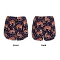 thumbnail image 5 of Xecao's Leopard Print for a double-layer running short for women, perfect for gym, tennis, and more, featuring a convenient pocket., 5 of 9