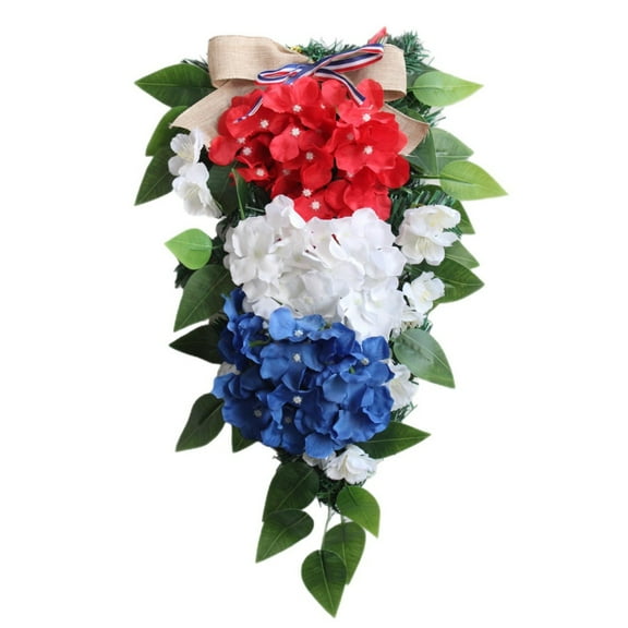 Eagle Flag Wreath 4Th of July Wreath: Premium Patriotic Holiday Decor for Front Door, Porch, Wall & Window, Durable Artificial Independence Day Wreath for American Home Celebration Harlik